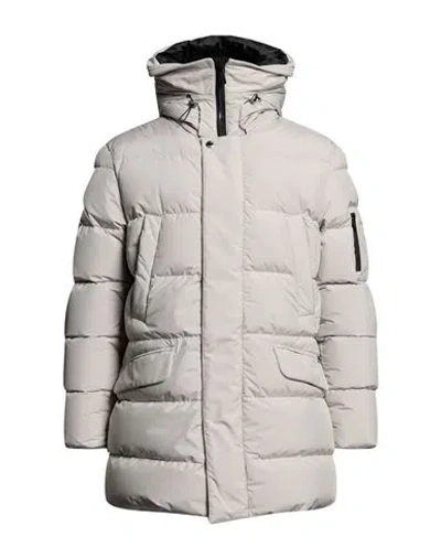 Moorer Man Puffer Light Grey Size 48 Polyester In Gray