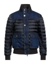 Moorer Man Puffer Blue Size 50 Polyamide, Cotton, Elastane, Polyester In Blue