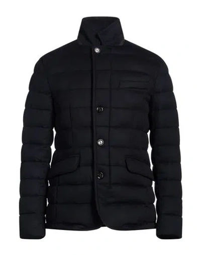 Moorer Zayn Padded Wool Jacket In Black