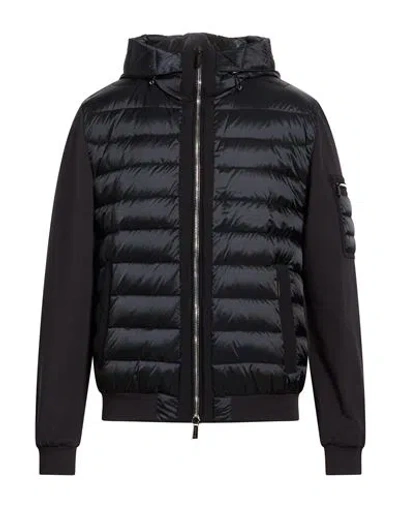 Moorer Man Puffer Midnight Blue Size 42 Polyamide In Black
