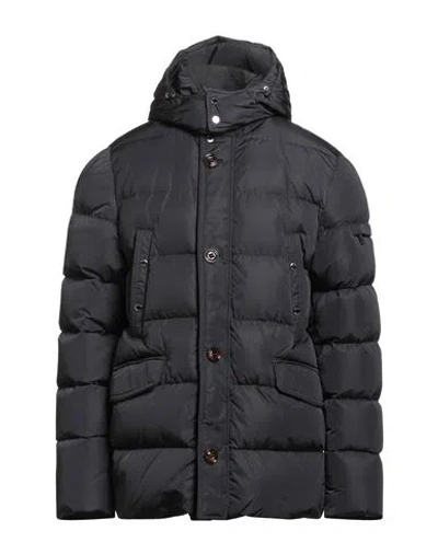 Moorer Man Puffer Midnight Blue Size 48 Polyamide In Black