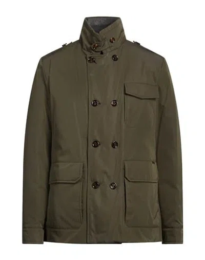 Moorer Man Puffer Military Green Size 46 Polyester, Cotton
