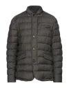 Moorer Man Puffer Military Green Size 46 Virgin Wool, Cashmere, Polyurethane In Gray