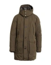 Moorer Man Puffer Military Green Size 50 Cotton, Polyester, Polyamide In Brown