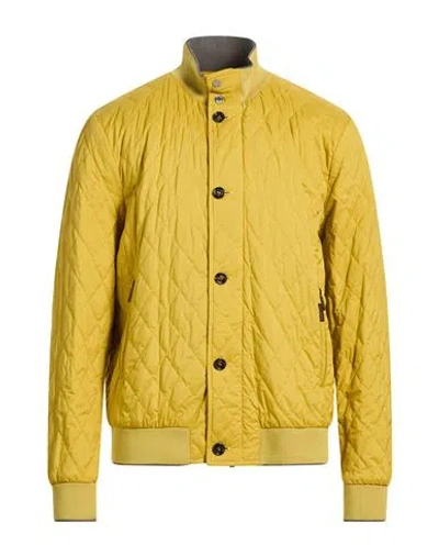 Moorer Man Puffer Mustard Size 38 Polyamide, Polyurethane, Polyester In Brown