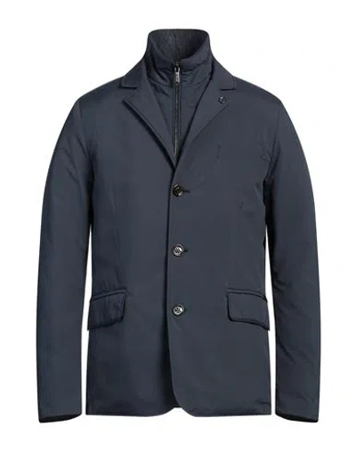 Moorer Man Puffer Navy Size 48 Polyamide, Polyester, Viscose
