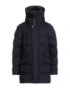 Moorer Man Puffer Navy Size 48 Wool, Cashmere, Polyurethane, Polyamide In Blue