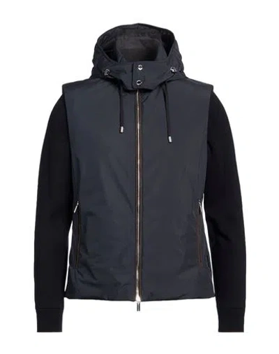 MOORER MOORER MAN PUFFER NAVY SIZE 50 POLYESTER, ELASTANE, COTTON
