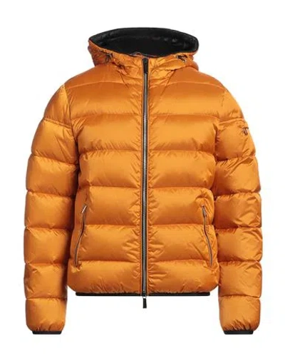 Moorer Man Puffer Orange Size 46 Polyamide, Polyurethane