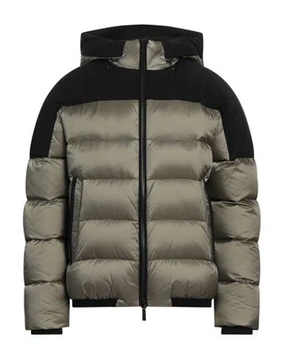 Moorer Man Puffer Sage Green Size 38 Polyamide, Polyurethane, Wool, Acrylic, Lycra