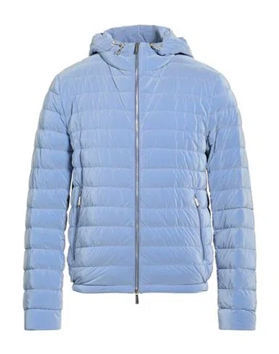 Moorer Man Puffer Sky Blue Size 48 Polyamide, Polyester