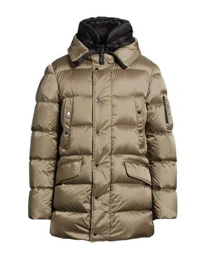 Moorer Man Puffer Taupe Size 38 Polyamide In Gold