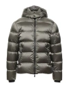 Moorer Man Puffer Taupe Size 38 Polyamide In Gray