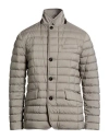 Moorer Man Puffer Taupe Size 38 Polyamide, Polyurethane In Gray