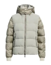 Moorer Man Puffer Taupe Size 40 Cotton, Polyamide, Wool, Acrylic, Elastane
