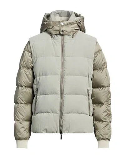 Moorer Man Puffer Taupe Size 40 Cotton, Polyamide, Wool, Acrylic, Elastane