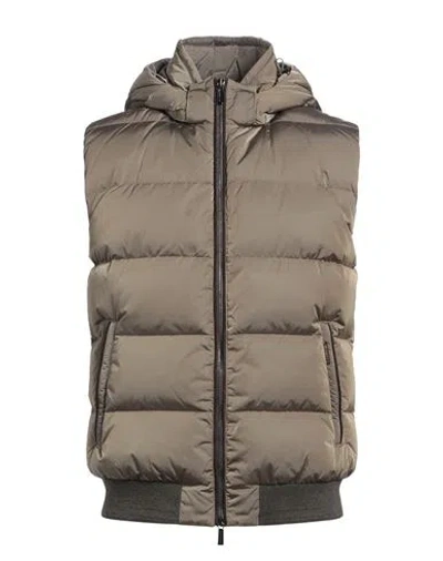 Moorer Man Puffer Taupe Size 40 Polyamide, Wool, Cashmere, Elastane