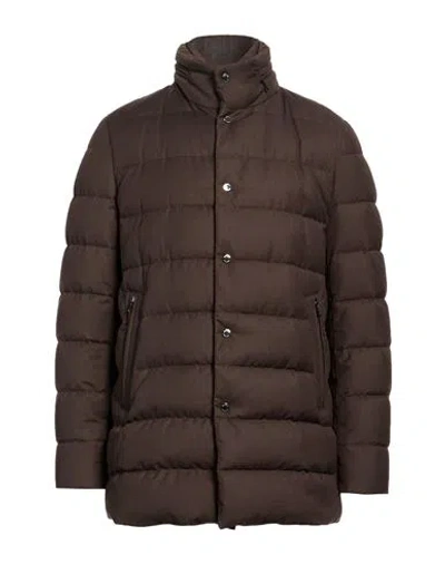 Moorer Man Puffer Taupe Size 40 Polyester, Viscose In Grey