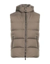 Moorer Man Puffer Taupe Size 40 Polyester, Wool, Acrylic, Lycra In Grey
