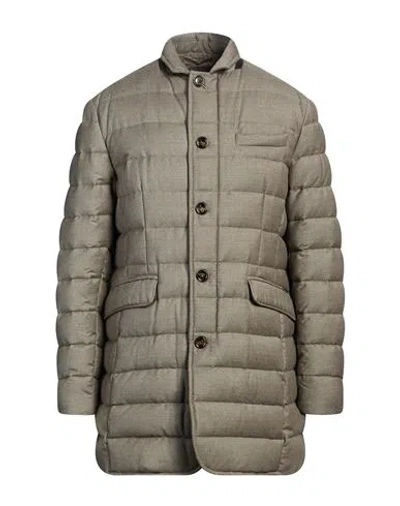 Moorer Man Puffer Taupe Size 40 Virgin Wool, Cashmere