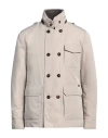 Moorer Man Puffer Taupe Size 42 Polyester, Cotton