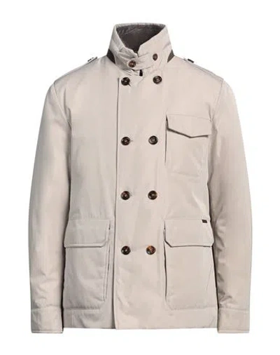 Moorer Man Puffer Taupe Size 42 Polyester, Cotton