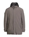 Moorer Man Puffer Taupe Size 48 Polyester In Gray