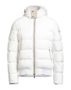 Moorer Man Puffer White Size 44 Polyester, Cotton, Lambskin, Wool, Elastane In White