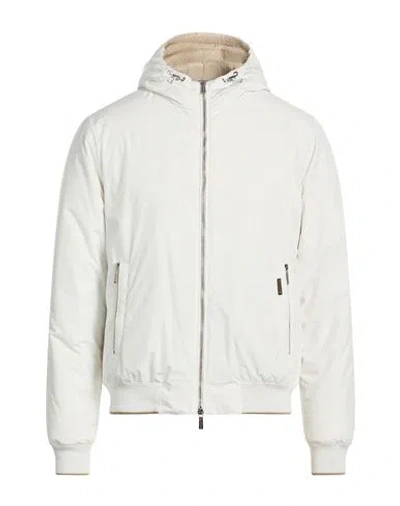 Moorer Man Puffer White Size 46 Polyester
