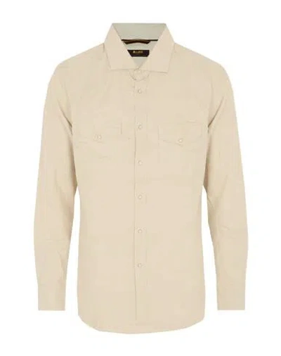 Moorer Man Shirt Cream Size 46 Cotton In Neutral