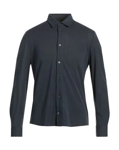 Moorer Man Shirt Midnight Blue Size 46 Cotton