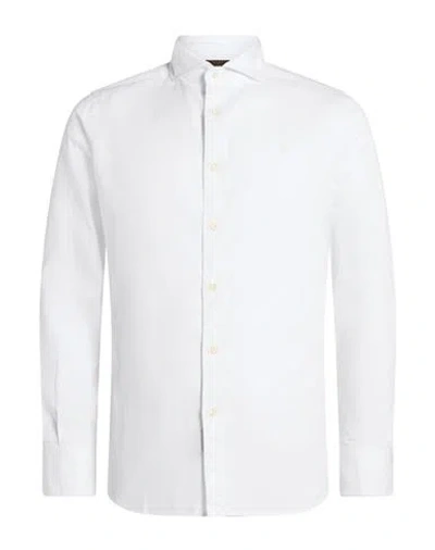 Moorer Man Shirt White Size 15 ½ Cotton
