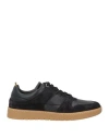 Moorer Man Sneakers Black Size 9 Leather In Black