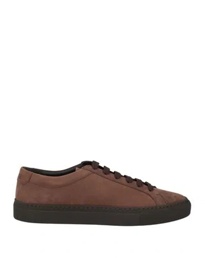 Moorer Man Sneakers Dark Brown Size 9 Leather