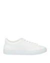Moorer Man Sneakers White Size 9 Leather, Textile Fibers