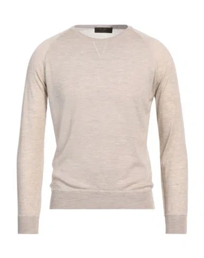 Moorer Man Sweater Beige Size 44 Wool, Silk, Cashmere
