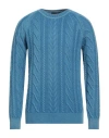 Moorer Man Sweater Blue Size 38 Cashmere