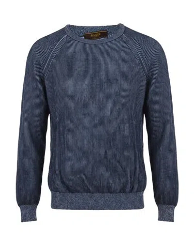 Moorer Man Sweater Blue Size 40 Cotton