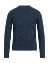 Moorer Man Sweater Blue Size 46 Wool, Cashmere, Polyester In Blue