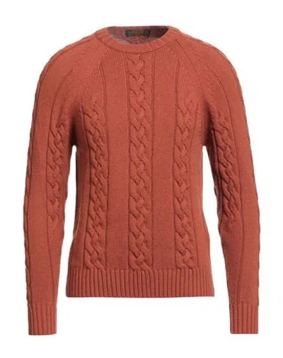 Moorer Man Sweater Brick Size 38 Cashmere In Red