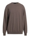 Moorer Orvieto Crew-neck Cashmere Sweater In Brown