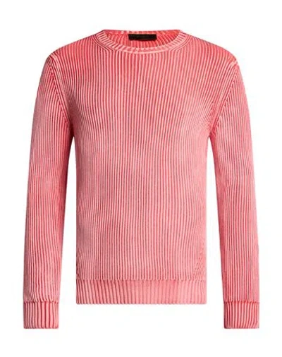 Moorer Man Sweater Coral Size 38 Cotton In Multi