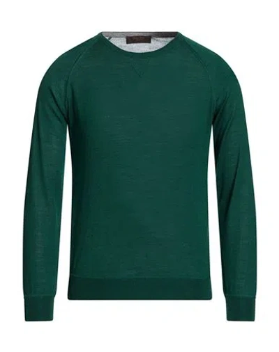 Moorer Man Sweater Dark Green Size 40 Wool, Silk, Cashmere