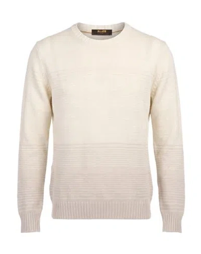 Moorer Man Sweater Ivory Size 40 Cashmere In Neutral