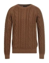 Moorer Man Sweater Khaki Size 48 Cashmere