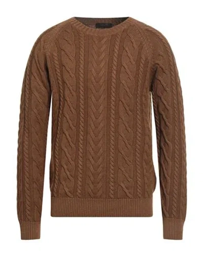Moorer Man Sweater Khaki Size 48 Cashmere