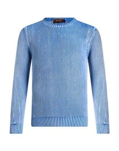 Moorer Man Sweater Light Blue Size 38 Cotton