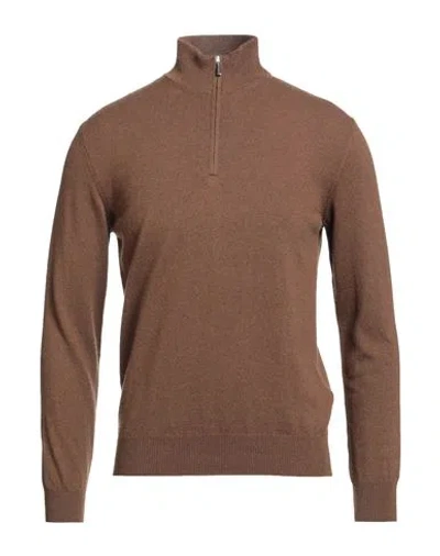 Moorer Man Sweater Light Brown Size 38 Cashmere