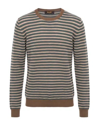 Moorer Man Sweater Light Brown Size 38 Cotton