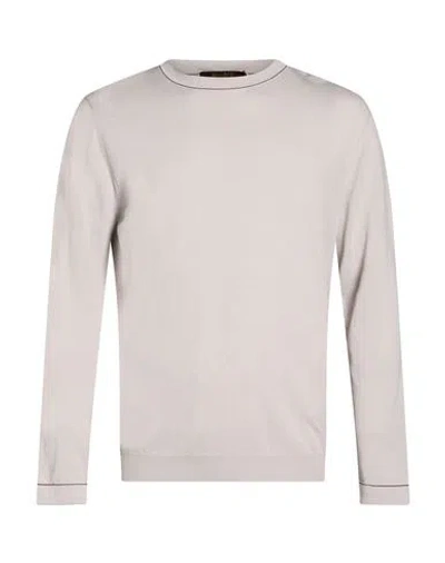Moorer Man Sweater Light Grey Size 44 Cotton In Gray
